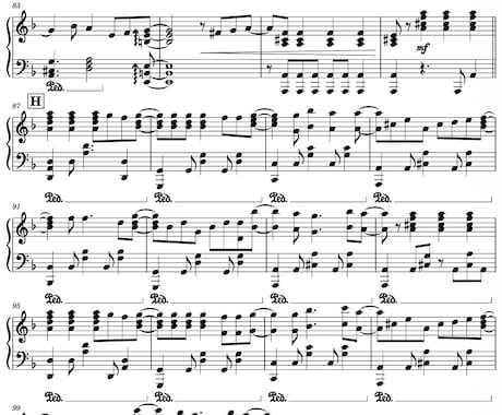 著作権遵守でオリジナル曲・クラシックを楽譜にします 「弾きたい」をあなただけのオーダーメイド楽譜に！鼻歌も対応 イメージ2