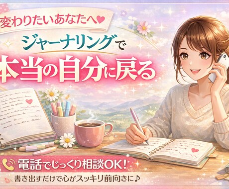 ジャーナリング関連の相談のります 本音や感情が吐き出せなくて困っていませんか？ イメージ1