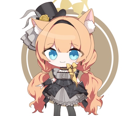 はっきりしたミニキャライラスト描きます イメージ1