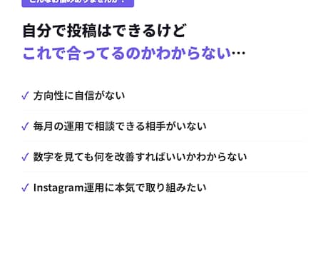 あなたのインスタ運用を月額でコンサルします 投稿の方向性から改善まで伴走します イメージ2