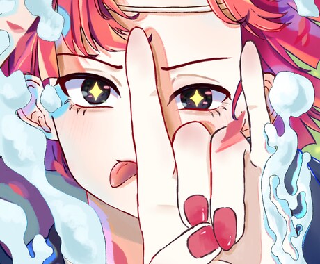 SPOON用アイコン＆背景のイラストを描きます あなただけのイラストで配信生活を華やかにします イメージ1