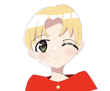 アニメのようなかわいい正面絵を描きます 商用利用可能！ココナラ最低価格で手軽に自分だけのアイコンを イメージ2