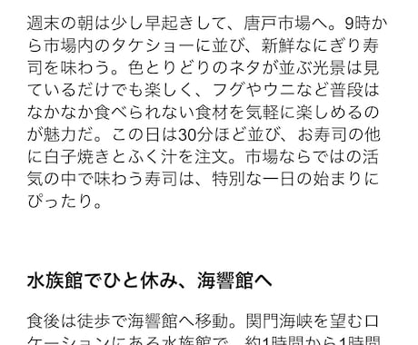 旅行系記事✈️国内外問わず提供します 旅行の(飛行機.観光地.ホテル紹介など)内容が得意です！ イメージ2