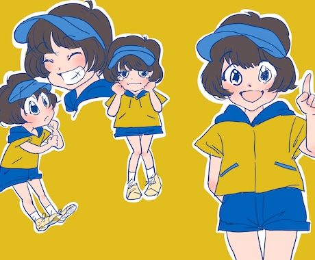躍動感のあるイラスト制作いたします 挿絵・動画・グッズなどで個性を出したい方へ イメージ2