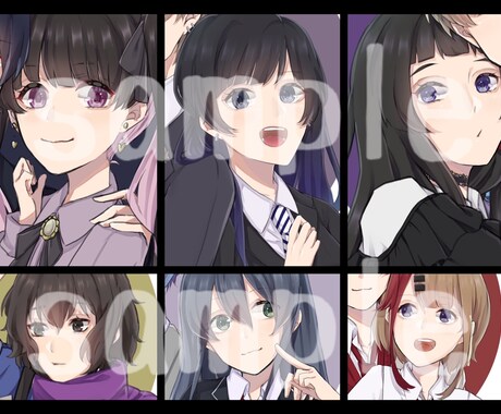 SNS用アイコン依頼を受け付けています 可愛い、かっこいいを意識して描きます イメージ2