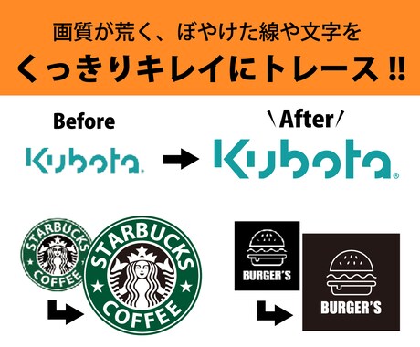 ガタガタ線の画像　Aiデータにトレースいたします イラストレーターがない方をお助け イメージ2