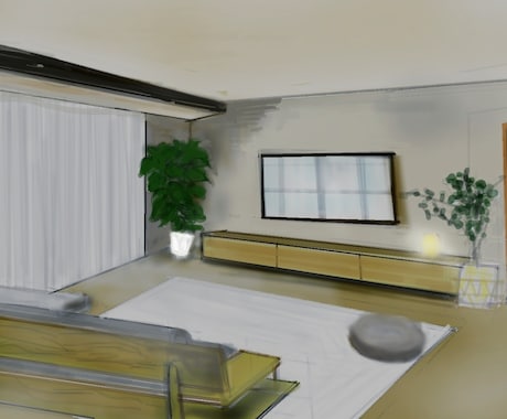 室内イラスト描きます 貴方のイメージした部屋を描きます。 イメージ1