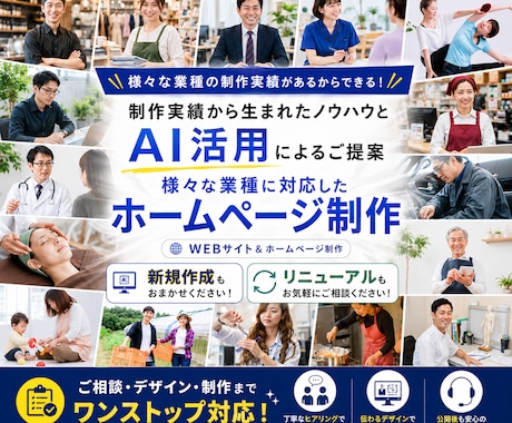 SEO重視のホームページ制作！簡単更新できます イメージ1