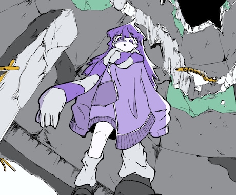 背景込みの静かな空気感の一枚絵を描きます MV／CDジャケット／本の挿絵など イメージ1