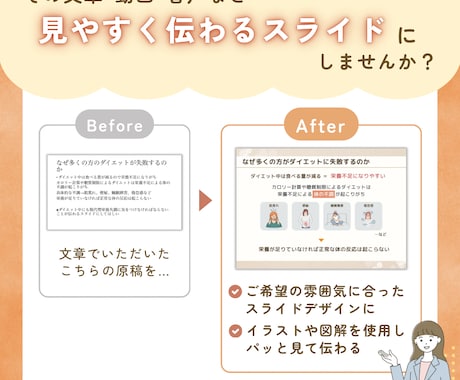 見やすく伝わるスライド資料作成いたします プラチナ実績あり！元保育士が情報整理から丁寧にサポート◎ イメージ2