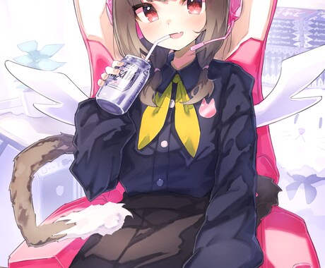 キャラクターイラストを制作致します かわいい女の子キャラクターのポップなイラストが得意です イメージ2