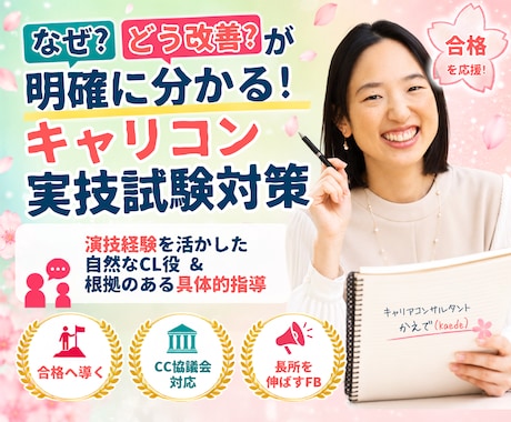 なぜ？どう改善？が分かるキャリコン試験対策します イメージ1