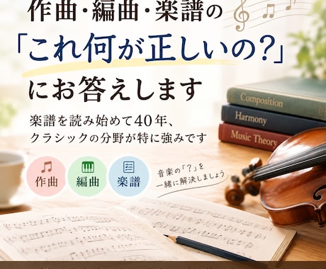 作曲編曲楽譜の「これ何が正しいの？」にお答えします イメージ1
