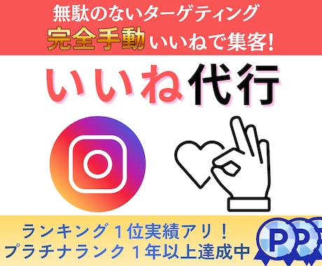 ターゲットに届く、手動いいね代行します インスタグラムのアルゴリズムを熟知し、効果的ないいねを発信 イメージ1