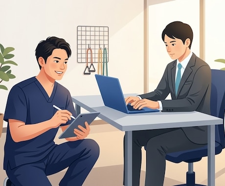理学療法士が確認！デスク環境＆姿勢チェックします イメージ1