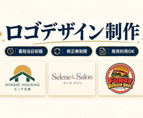 企業・店舗のロゴをデザインします イメージ1
