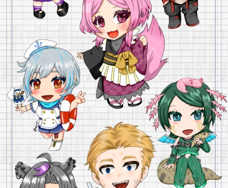 貴方のSDキャラ描きます 配信や返礼品などに是非どうぞ！ イメージ2