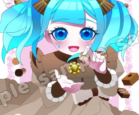 デフォルメ・ミニの全身キャライラストなど作成します スレンダーは鉄板♪ぽっちゃりも魅力がある！どんな体型にも対応 イメージ2
