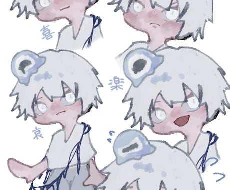 ミニキャラお描きします 可愛い男の子が得意です！可愛く優しい雰囲気に仕上げます✨️ イメージ2