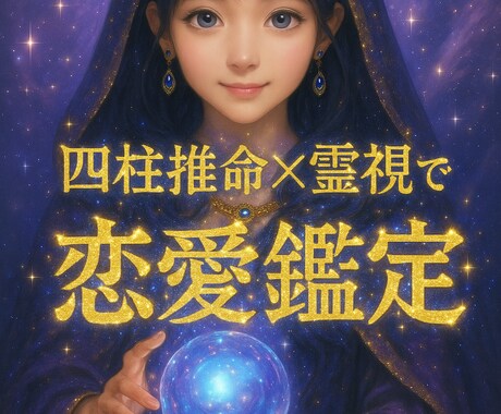 四柱推命×霊感で恋愛鑑定あなたの1ヶ月後を占います 【ニューハーフ視点】彼氏、旦那との未来、浮気、不倫を鑑定 イメージ1