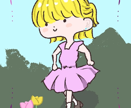 ゆるふわイラスト描きます 可愛らしいゆるふわ系イラストです！ イメージ1