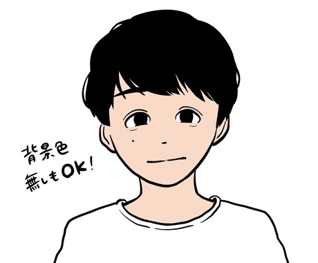 特徴を捉えたシンプルな似顔絵書きます SNSアイコン、グッズ、お子さまの記念にも！修正無料◎ イメージ2