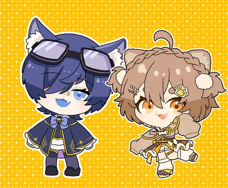 ミニキャラ描きます もちっと可愛いミニキャライラストを制作いたします イメージ2