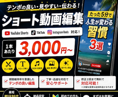 YouTubep用動画編集します テンポ重視の見やすい編集対応◎ イメージ2