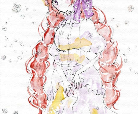 水彩イラスト描きます 水彩で女の子のイラストをお描きします。 イメージ2