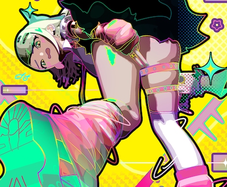 ポップな品質重視のイラストを描きます 昨今の絵柄とは差別化された目新しい、品質重視のイラストです。 イメージ2