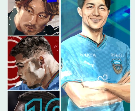 人物画を作成いたします 似顔絵、ファンアート含め作成します イメージ2