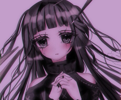 貴方の好みのキャラクター描きます ゆめかわ＆病みカワイラスト作成 イメージ2