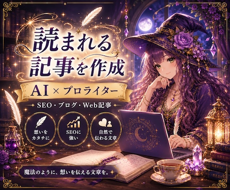 プロライター×AIライティング2000文字承ります イメージ1