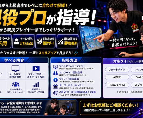 現役プロがフォートナイトを指導します イメージ1