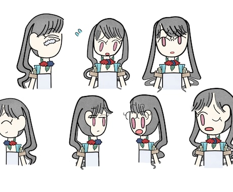 SNS・ブログ等のヘッダー＆アイコン描きます エッセイ漫画風のアイコンが欲しい方へ イメージ2