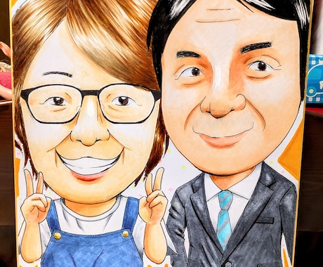 先着3名モニター募集！画面いっぱいの似顔絵描きます 画面からはみ出るほどの幸せをお届け！プレゼントや自分用に！ イメージ2