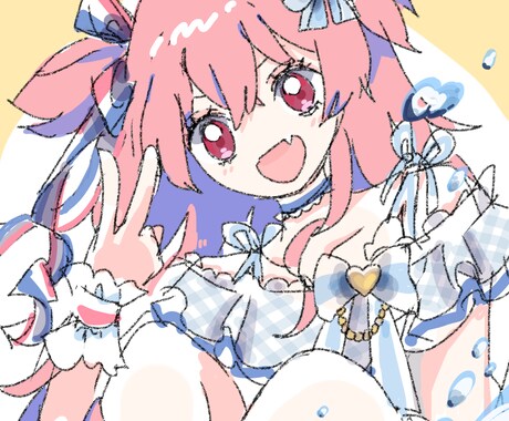 用途に合わせたイラスト描きます アイコンやサムネイルに！がんばったバージョンです イメージ1