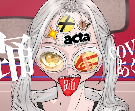 歌ってみたなどのサムネをお描きします 目を引くサムネを現役歌い手がお描きします！ イメージ1