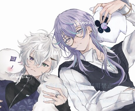 お洒落な人物イラスト描きます 彩度低めな落ち着いた人物イラストをお描きします。 イメージ1