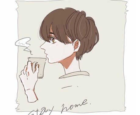 SNSアイコンなどに。シンプルなイラスト描きます ツイッター、インスタ、その他snsのアイコン イメージ1