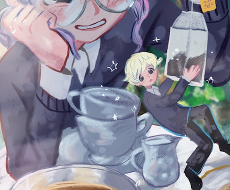 絵本のようなやさしくポップなタッチで描きます カラフルでキュートなイラストを描くのが得意です！ イメージ2