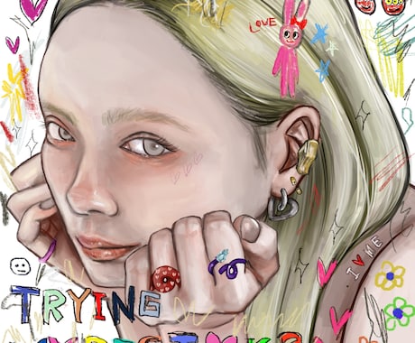 似顔絵描きます アナログタッチで、あなたの雰囲気描きます イメージ1
