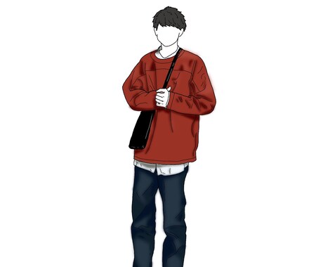 写真を模写します 顔がない方がいい人向けに顔のパーツは書きません イメージ2