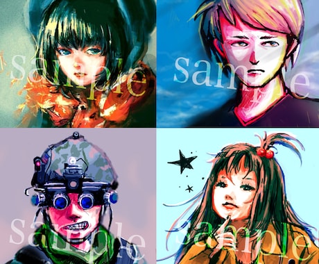 SNS用アイコンを作成します 個性的なアイコンで差をつけたい方にオススメです☆ イメージ1