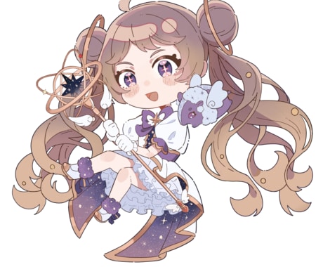 キャラクターのSDイラストを制作します かわいいSDイラスト描きます！アイコン・配信・グッズ用に◎ イメージ2