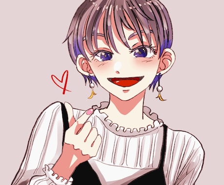 かわいいオシャレなアイコン描きます SNSのアイコンやヘッダーなどにオススメです！ イメージ1