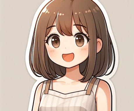 写真からLINEスタンプ風アイコンを作成ます 商用利用、二次利用可能です。ご自由にお使いください イメージ1