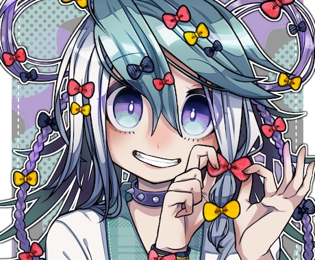 鮮やかな色使いで画面を彩ります 可愛いのから人外まで描きます！ イメージ1
