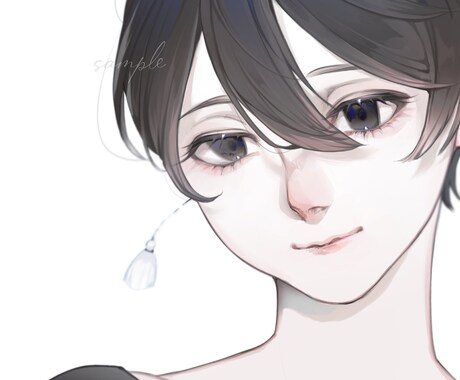 美しく透明感のあるアイコンお届けします アイコンや推しイラスト、サムネにどうでしょうか？！ イメージ2