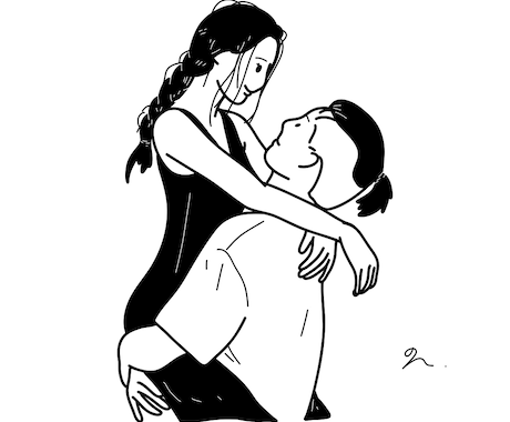 モノクロでおしゃれな線画お描きします お気に入りの写真を線画イラストにしてお届けします。 イメージ2